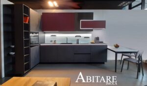 abitare imola cucina snaidero look interior design arredare arredamento casa imola bologna faenza marmo antracite schienale magnetolab