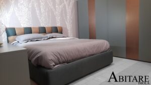 armadio scorrevole camera da letto arredamento arredare imola letto contenitore alzarete verde bosco interni design casa
