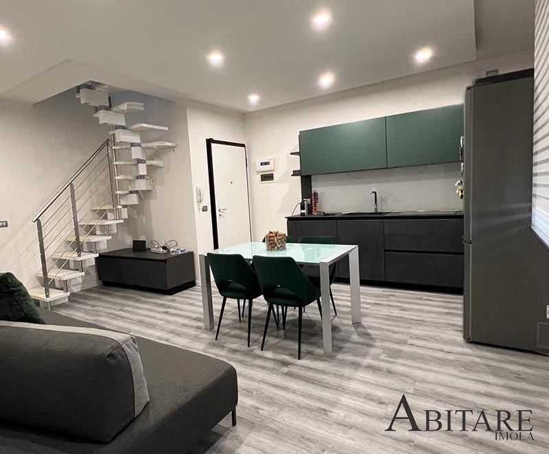 arredamento imola progettazione interior design toscanella bologna snaidero magnetolab sanders vrde alpi cucina scura soggiorno