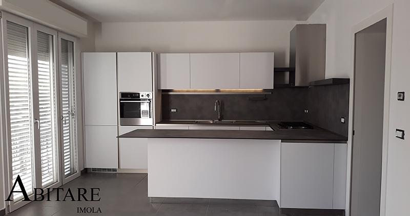 arredare casa cucina componibile moderna way snaidero cucine penisola rivestimento forno in colonna bologna budrio medicina