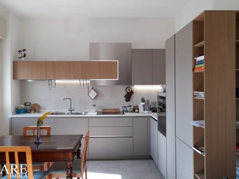 cucina imola snaidero piano dekton induzione dispensa libreria arredare casa way rovere tortora bologna