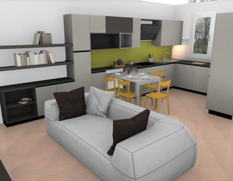 interior design render vista 3d arredamento cucina imola bologna reda faenza lugo