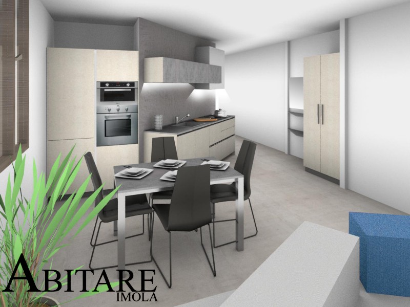 progetto progettare casa ristrutturare appartamento interior design render 3d cucina luci led tavolo centro stanza interior imola