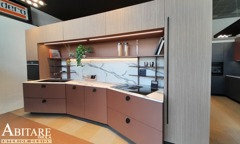 cucina orbita imola snaidero cucine bologna ozzano emilia 800 legno cannettato pensili alti induzione con cappa lugo faenza